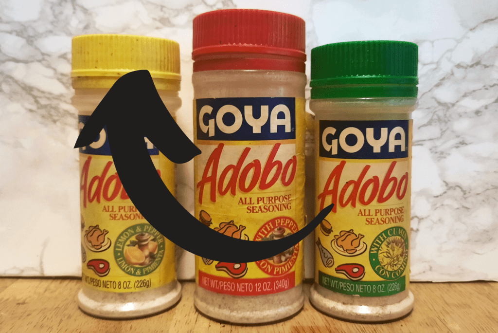 Goya-brand-Adobo-Con-Limón-and-pimienta-yellow-lid