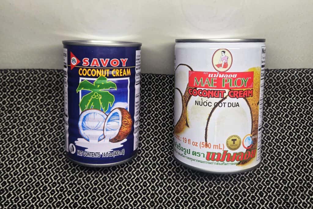 a-can-of-Savoy-coconut-cream-next-to-a-can-of-Mae-Ploy-coconut-cream